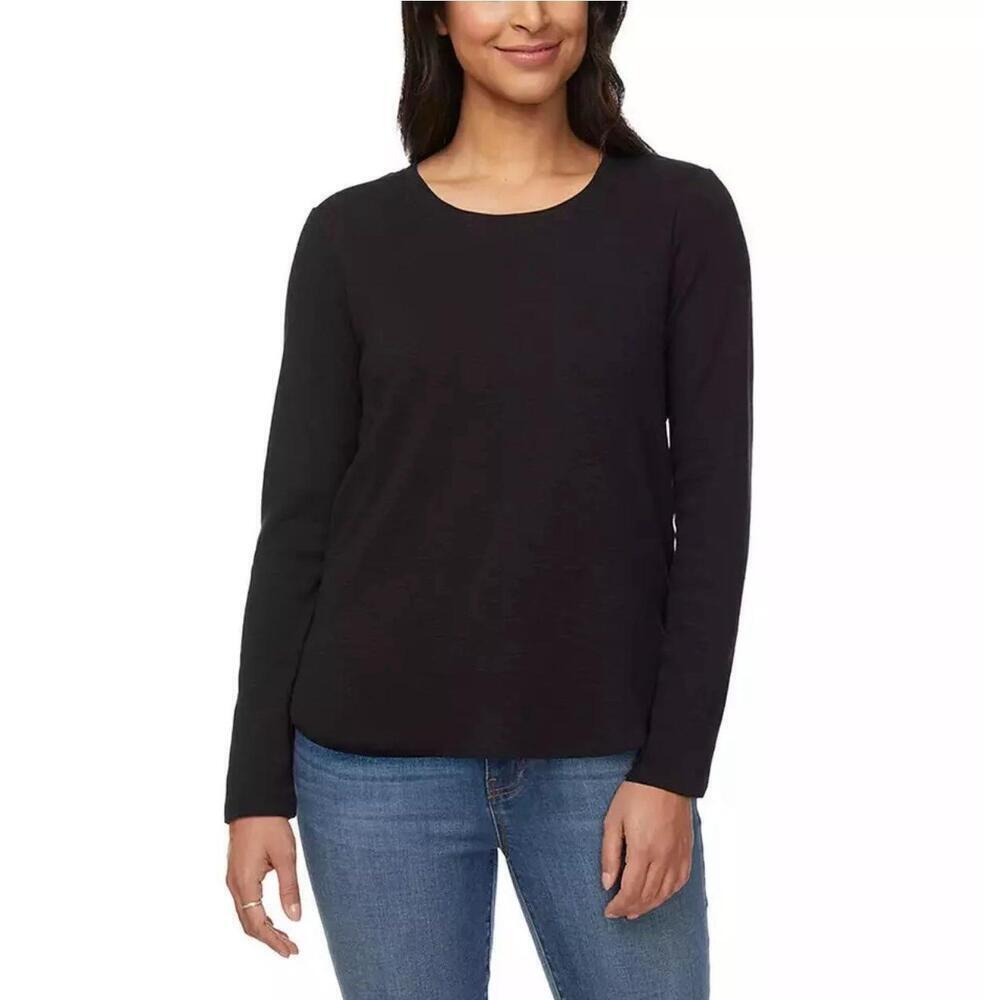 KIRKLAND Signature Women's Long Sleeve Slub Tee Shirt, Size XL.  AT